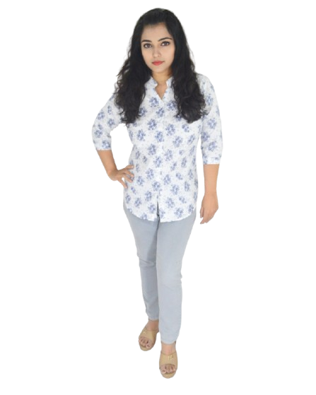 women cotton printed shirt